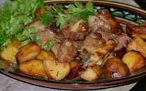 Приготовление картошки в казане