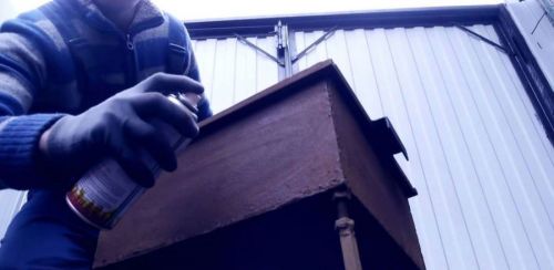 Покраска мангала