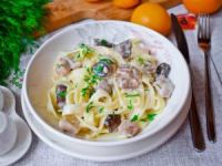 Куриная лапша с грибами