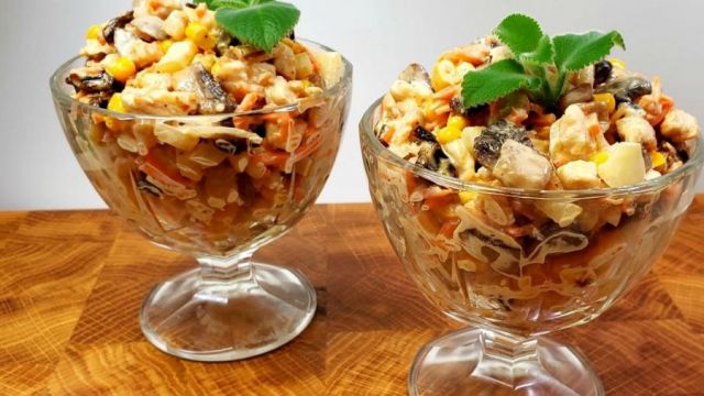 Салат из шампиньонов