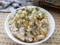 Салат с грибами шампиньонами