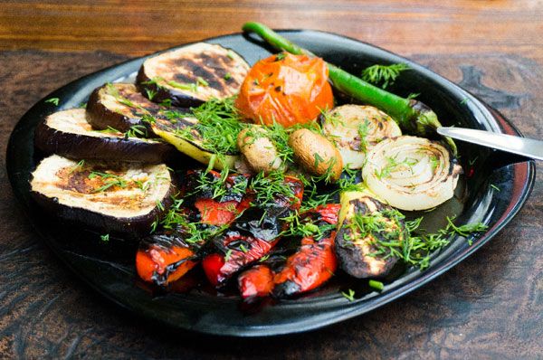 овощное ассорти на мангале